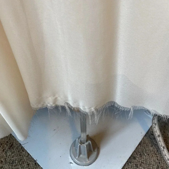 LENOVIA USA PROM DRESS Evening Gown Party Ivory Gold Lace Gemstone Midi Lady S - Picture 10 of 10